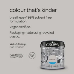 Crown Walls & Ceilings Matt Emulsion Cloud Burst - 2.5L 6 Crown Walls & Ceilings Matt Emulsion Cloud Burst - 2.5L -Rust-Oleum Store 12804351 1054969531093794