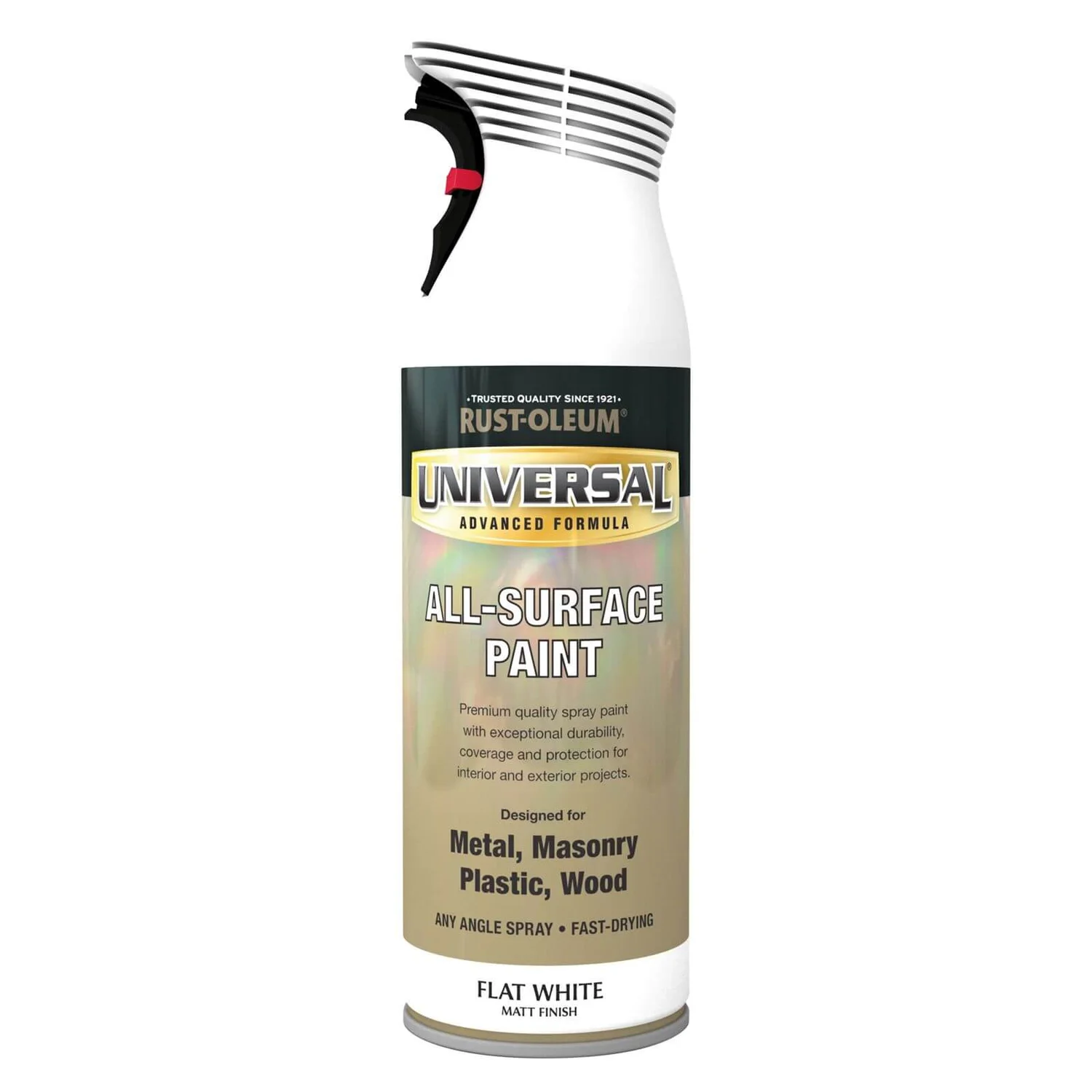 Rust-Oleum Universal Flat White Spray Paint - 400ml Rust-Oleum Universal Flat White Spray Paint - 400ml -Rust-Oleum Store 12805759 1484831604886900