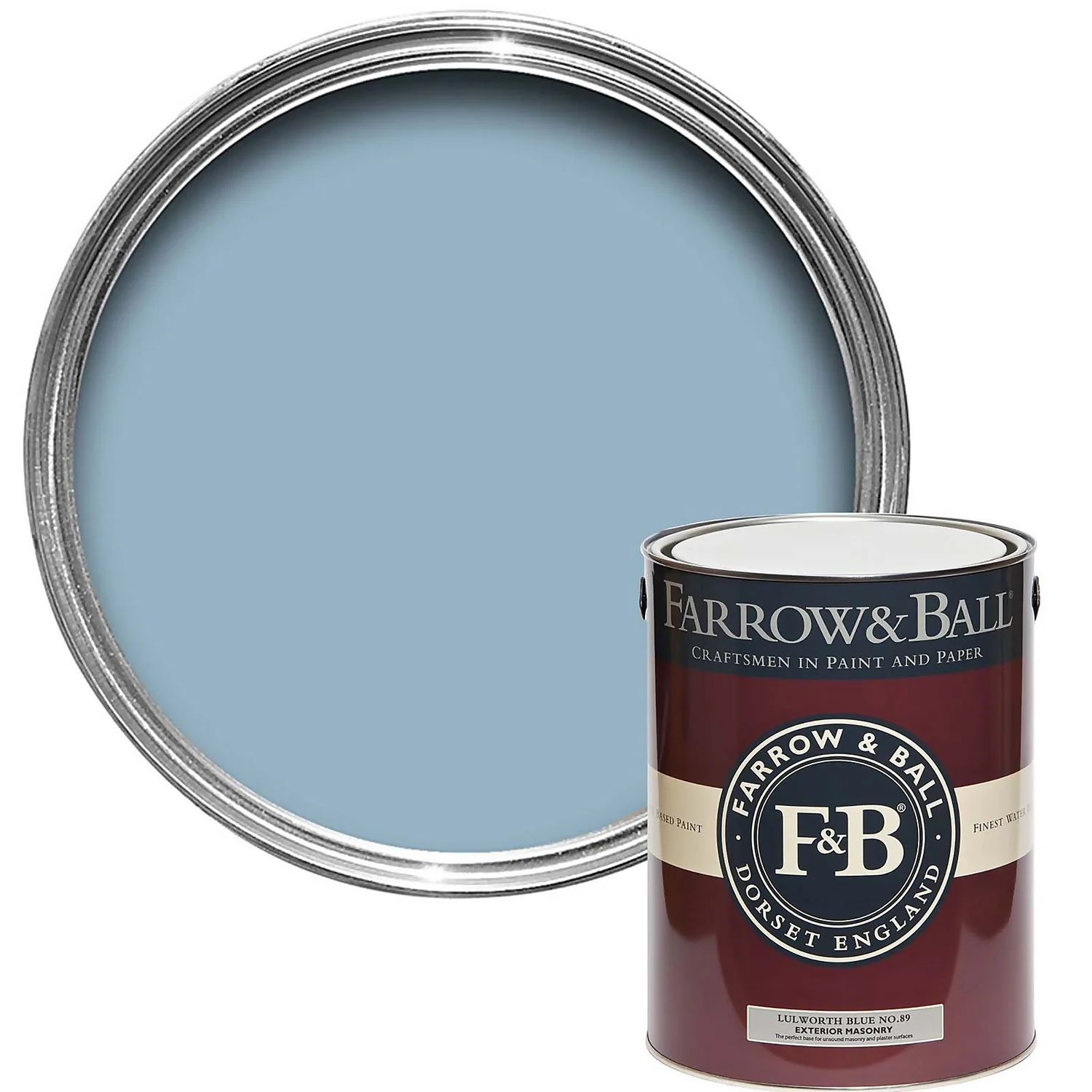 Farrow & Ball Exterior Masonry Lulworth Blue - 5L Farrow & Ball Exterior Masonry Lulworth Blue - 5L -Rust-Oleum Store 12805799 1574951869610434