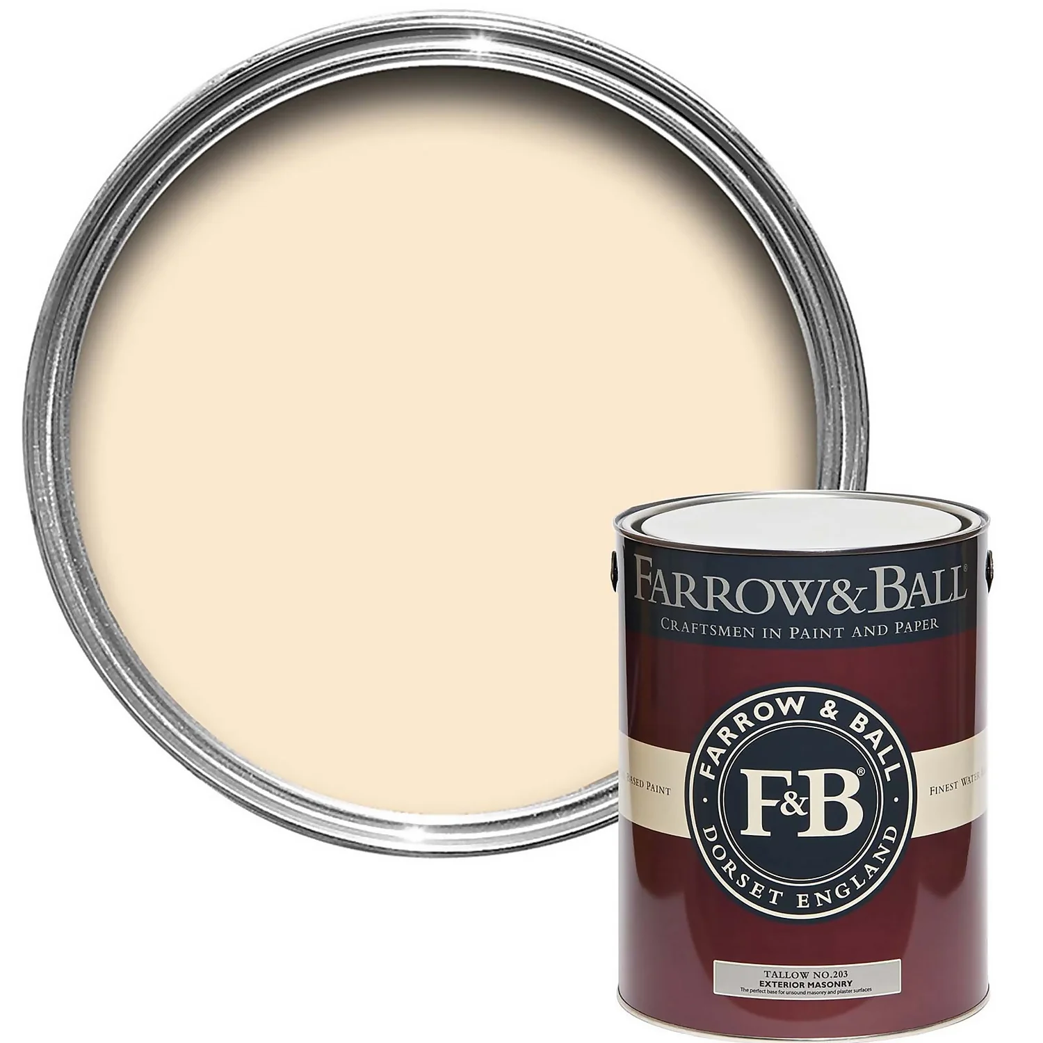 Farrow & Ball Exterior Masonry Paint Tallow - 5L Farrow & Ball Exterior Masonry Paint Tallow - 5L -Rust-Oleum Store 12806345 2564951870066563