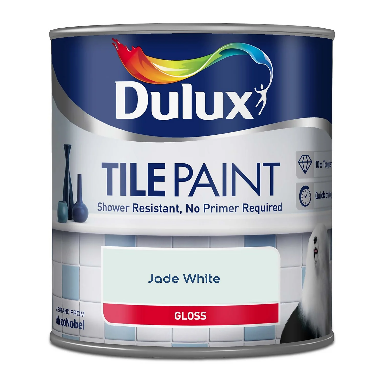 Dulux Jade White - Tile Paint - 600ml Dulux Jade White - Tile Paint - 600ml -Rust-Oleum Store 12806834 9964846181995836