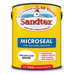 Sandtex® Textured Masonry Paint Pure Brilliant White - 5L -Rust-Oleum Store 12807345 1174871506146144