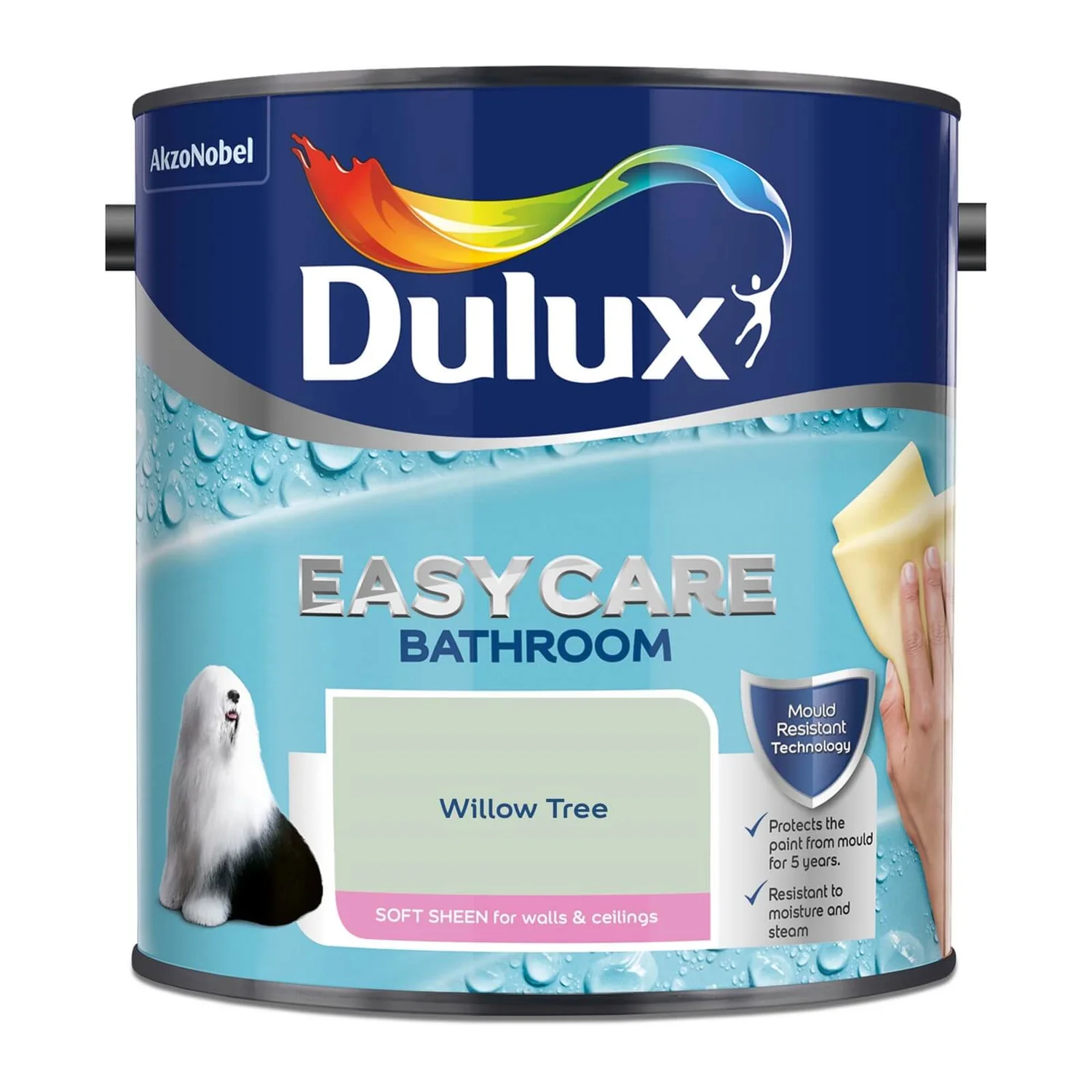 Dulux Easycare Bathroom Willow Tree - Soft Sheen Emulsion Paint - 2.5L Dulux Easycare Bathroom Willow Tree - Soft Sheen Emulsion Paint - 2.5L -Rust-Oleum Store 12808174 1294833202317924