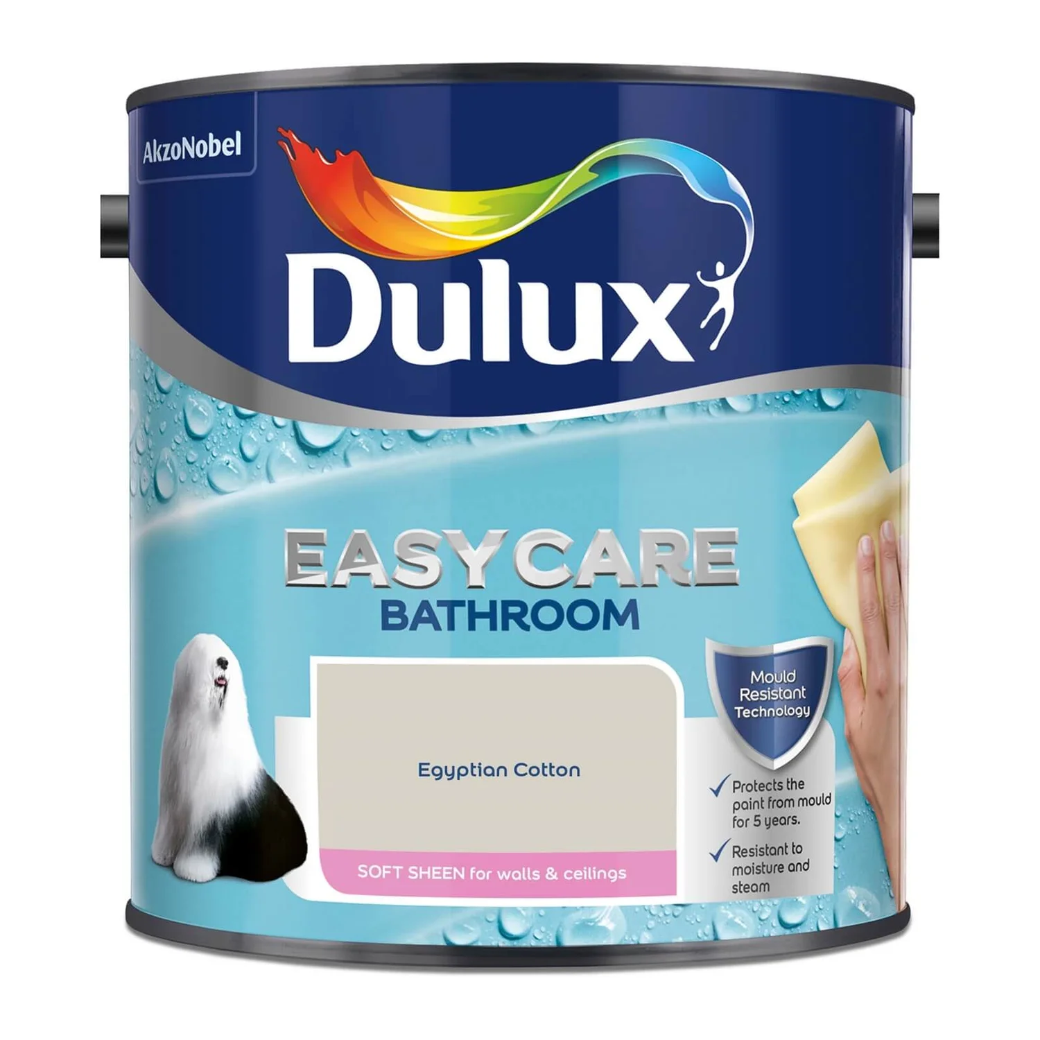 Dulux Easycare Bathroom Egyptian Cotton - Soft Sheen Emulsion Paint - 2.5L Dulux Easycare Bathroom Egyptian Cotton - Soft Sheen Emulsion Paint - 2.5L -Rust-Oleum Store 12808177 9204833204894201