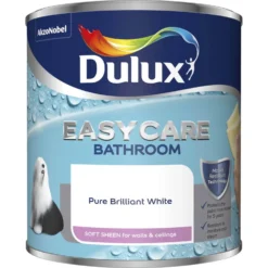 Dulux Easycare Bathroom Pure Brilliant White - Soft Sheen Paint - 1L -Rust-Oleum Store 12808305 1984832978053896