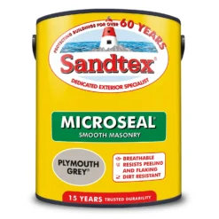 Sandtex® Ultra Smooth Masonry Paint Plymouth Grey - 5L -Rust-Oleum Store 12808377 1264871501458140