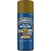 Hammerite Direct To Rust Metal Spray Paint - Smooth Gold - 400ml -Rust-Oleum Store 12808859 6114831603688307