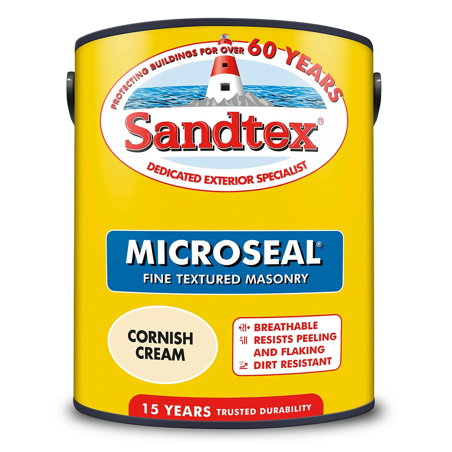 Sandtex® Textured Masonry Paint Cornish Cream - 5L Sandtex® Textured Masonry Paint Cornish Cream - 5L -Rust-Oleum Store 12809504 1494871503746435