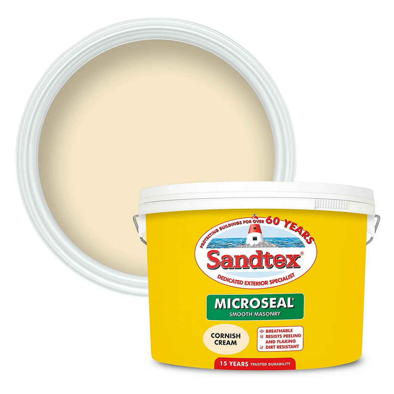 Sandtex® Ultra Smooth Masonry Paint Cornish Cream - 10L Sandtex® Ultra Smooth Masonry Paint Cornish Cream - 10L -Rust-Oleum Store 12809759 9834871497571733