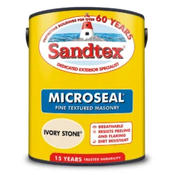 Sandtex® Textured Masonry Paint Ivory Stone - 5L -Rust-Oleum Store 12810846 1094871504115750