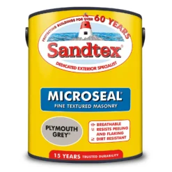Sandtex® Textured Masonry Paint Plymouth Grey - 5L -Rust-Oleum Store 12813211 1874871565749772