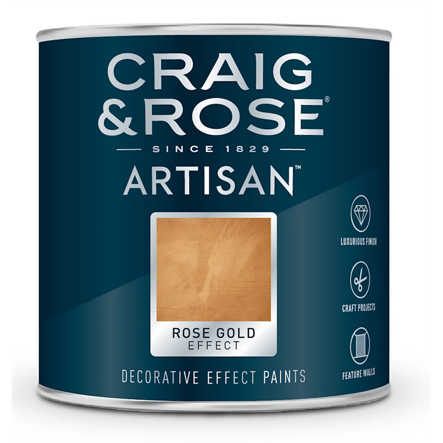 Craig & Rose Artisan Gold Effect Paint Rose Gold - 250ml Craig & Rose Artisan Gold Effect Paint Rose Gold - 250ml -Rust-Oleum Store 12817259 3754847710184751