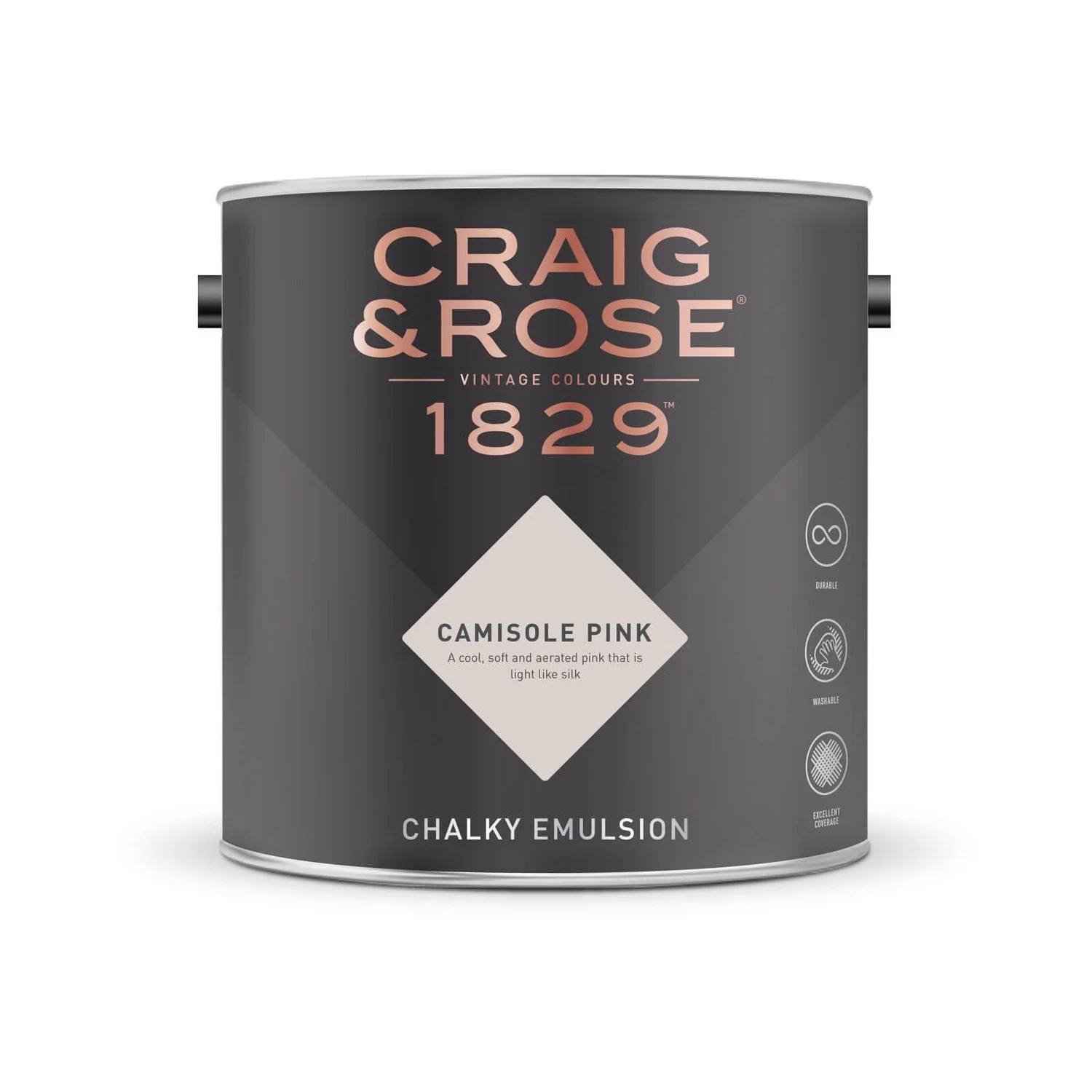 Craig & Rose 1829 Chalky Emulsion Paint Camisole Pink - 2.5L Craig & Rose 1829 Chalky Emulsion Paint Camisole Pink - 2.5L -Rust-Oleum Store 12820463 3444832991264978