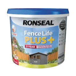 Ronseal Fence Life Plus Slate - 9L 5 Ronseal Fence Life Plus Slate - 9L -Rust-Oleum Store 12826702 1844942086764886