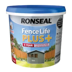 Ronseal Fence Life Plus Paint Slate - 5L -Rust-Oleum Store 12826707 1844942086944931