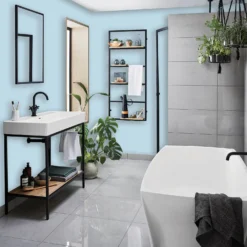 Homebase Bathroom Mid Sheen Paint - Blue Lace 2.5L 4 Homebase Bathroom Mid Sheen Paint - Blue Lace 2.5L -Rust-Oleum Store 12832552 3664832979612717