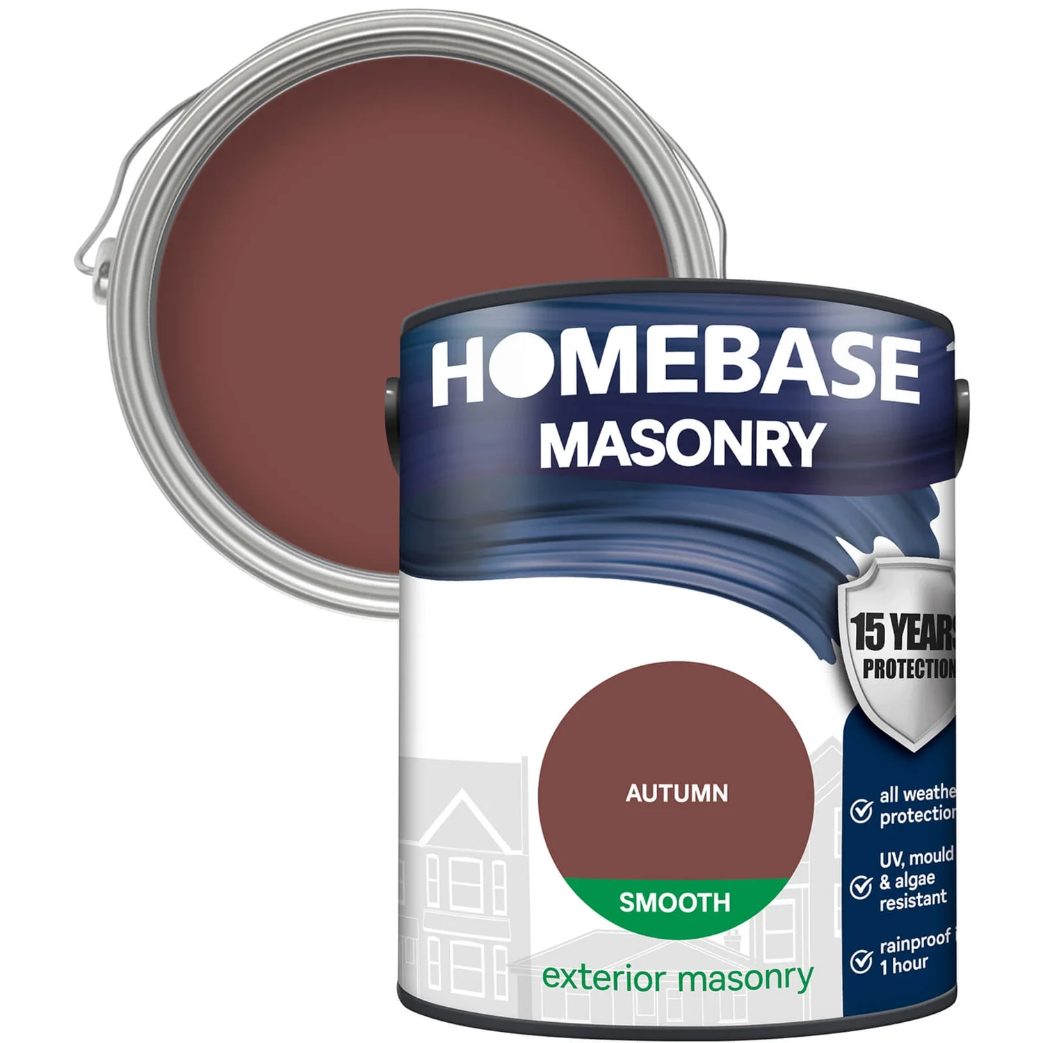 Homebase Smooth Masonry Paint - Autumn 5L Homebase Smooth Masonry Paint - Autumn 5L -Rust-Oleum Store 12833400 1824831918354851