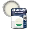 Homebase Smooth Masonry Paint - Butter Cream 5L