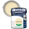 Homebase Smooth Masonry Paint - Cornish Cream 5L -Rust-Oleum Store 12833419 6384831918278405