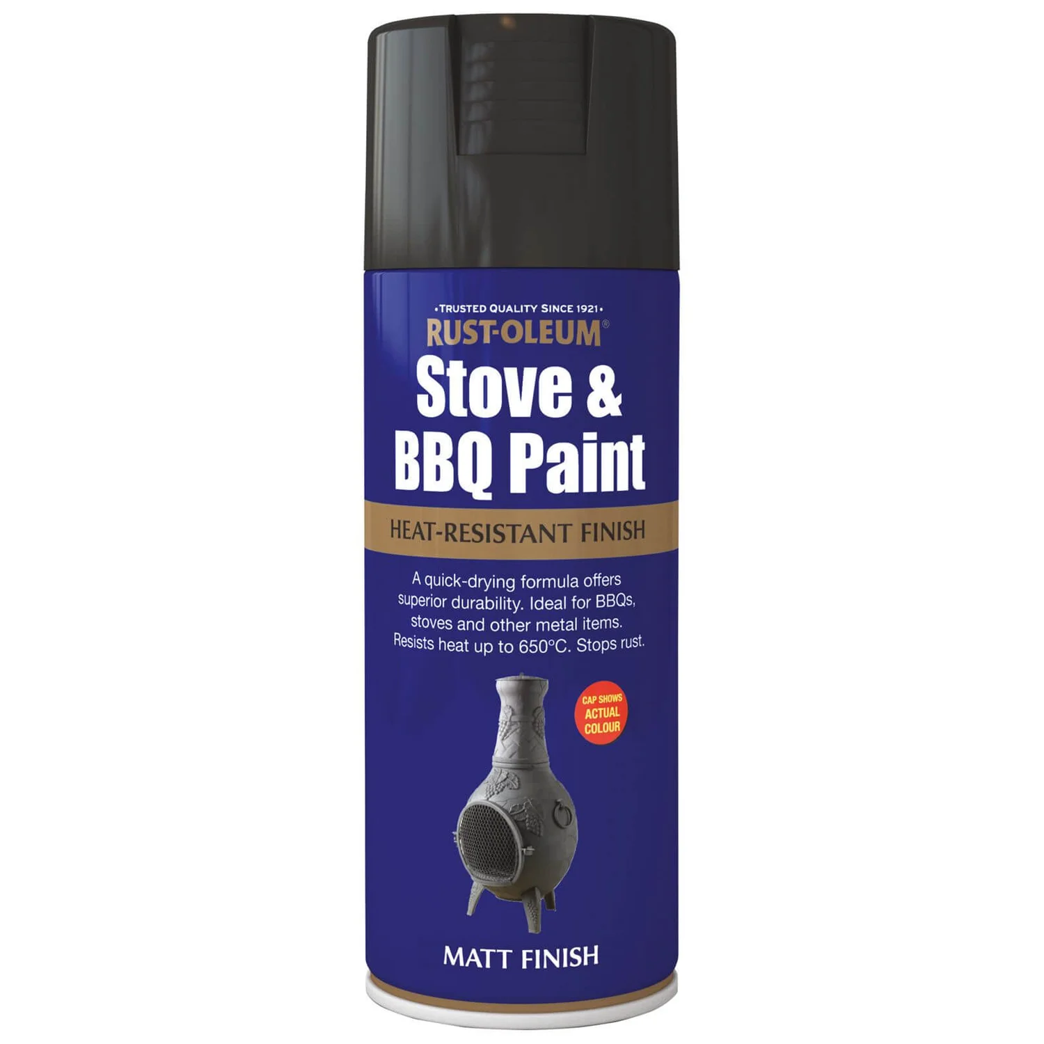 Rust-Oleum Black - Stove and BBQ Spray Paint - 400ml Rust-Oleum Black - Stove And BBQ Spray Paint - 400ml -Rust-Oleum Store 12834984 3524831954737975