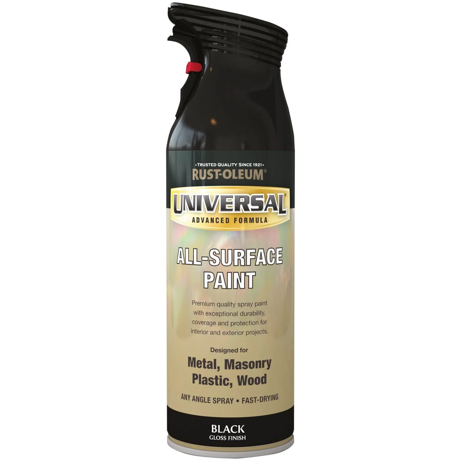 Rust-Oleum Universal Gloss Spray Paint - Black - 400ml Rust-Oleum Universal Gloss Spray Paint - Black - 400ml -Rust-Oleum Store 12838865 1794831965871443
