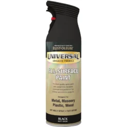 Rust-Oleum Universal Matt Spray Paint - Black - 400ml