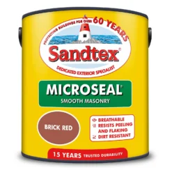 Sandtex® Ultra Smooth Masonry Paint Brick Red - 2.5L -Rust-Oleum Store 12841204 1364872084206688