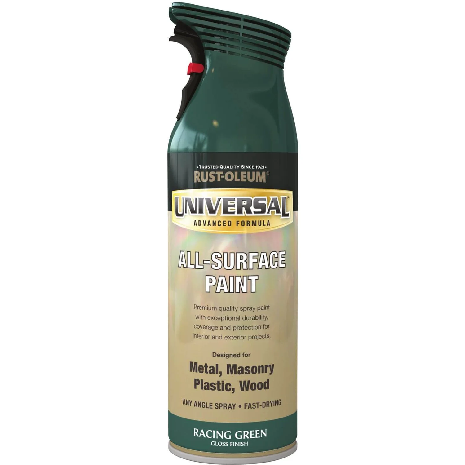 Rust-Oleum Universal Gloss Spray Paint - Racing Green - 400ml Rust-Oleum Universal Gloss Spray Paint - Racing Green - 400ml -Rust-Oleum Store 12841384 3004831946304003