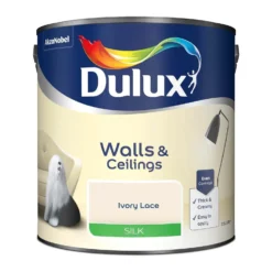 Dulux Silk Emulsion Paint Ivory Lace - 2.5L -Rust-Oleum Store 12845710 1254833205366014