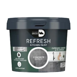 Maison Deco Refresh Kitchen Cupboards, Worktops & Splashbacks Paint Concrete Effect - 375ml