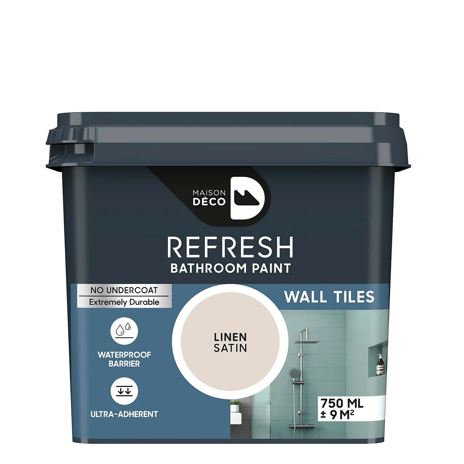 Maison Deco Refresh Bathroom Wall Tile Paint Linen - 750ml Maison Deco Refresh Bathroom Wall Tile Paint Linen - 750ml -Rust-Oleum Store 12878382 5574866349423542