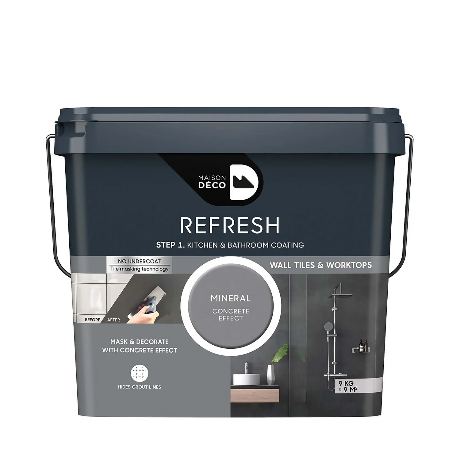 Maison Deco Refresh Kitchen & Bathroom Coating Mineral Concrete Effect - 9Kg Maison Deco Refresh Kitchen & Bathroom Coating Mineral Concrete Effect - 9Kg -Rust-Oleum Store 12878414 4694860630480567