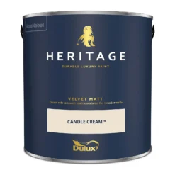 Dulux Heritage Matt Emulsion Paint Candle Cream - 2.5L -Rust-Oleum Store 12881983 2104843785223227
