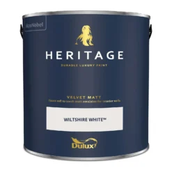 Dulux Heritage Matt Emulsion Paint Wiltshire White - 2.5L -Rust-Oleum Store 12881989 5584843786003167