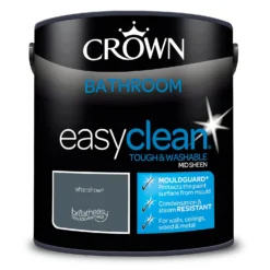 Crown Easyclean® Mouldguard+ Bathroom Mid Sheen Washable Multi Surface Paint Aftershow® - 2.5 L -Rust-Oleum Store 12886751 1764853415506034