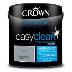 Crown Easyclean® Mouldguard+ Bathroom Mid Sheen Washable Multi Surface Paint Blue Gravel® - 2.5L -Rust-Oleum Store 12886755 1594853415650199