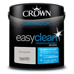 Crown Easyclean® Mouldguard+ Bathroom Mid Sheen Washable Multi Surface Paint Linen Cupboard® - 2.5L -Rust-Oleum Store 12886760 1444853415789339