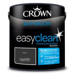 Crown Easyclean® Mouldguard+ Bathroom Mid Sheen Washable Multi Surface Paint Rebel® - 2.5L -Rust-Oleum Store 12886771 3034853416054662