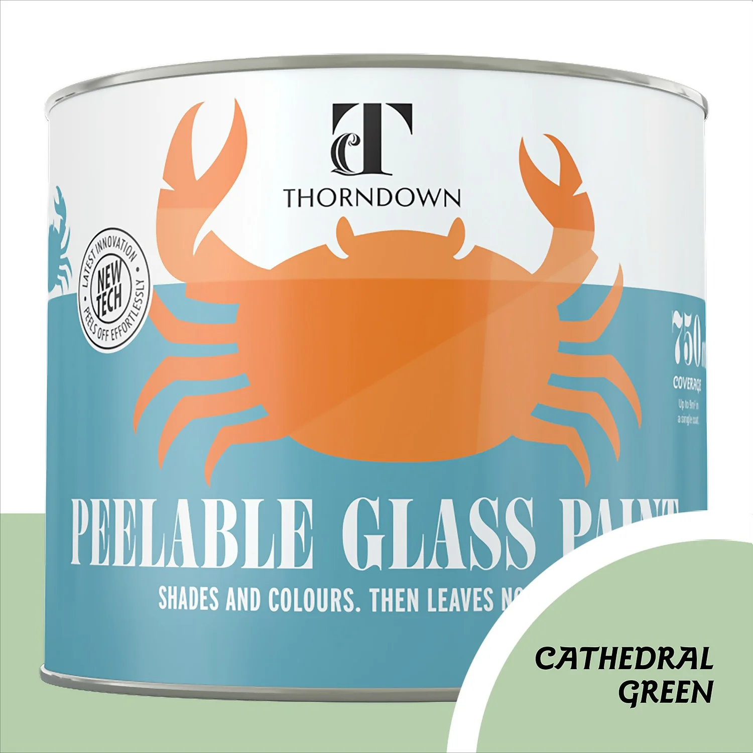 Thorndown Cathedral Green Peelable Glass Paint 750ml Thorndown Cathedral Green Peelable Glass Paint 750ml -Rust-Oleum Store 13301834 1124920581903904