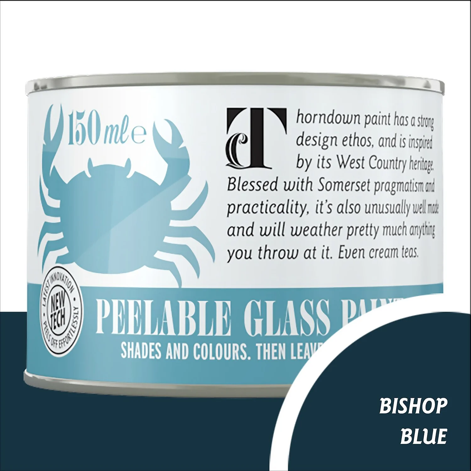 Thorndown Bishop Blue Peelable Glass Paint 150ml Thorndown Bishop Blue Peelable Glass Paint 150ml -Rust-Oleum Store 13301835 2274920573555108