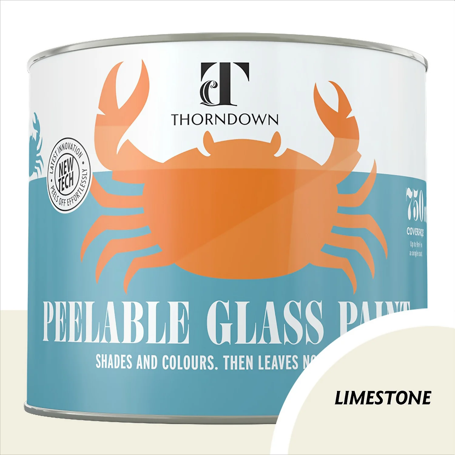 Thorndown Limestone Peelable Glass Paint 750ml Thorndown Limestone Peelable Glass Paint 750ml -Rust-Oleum Store 13301862 2014920775650033