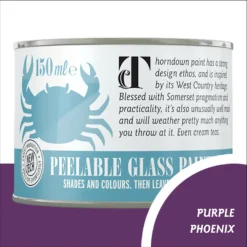 Thorndown Purple Phoenix Peelable Glass Paint 150ml