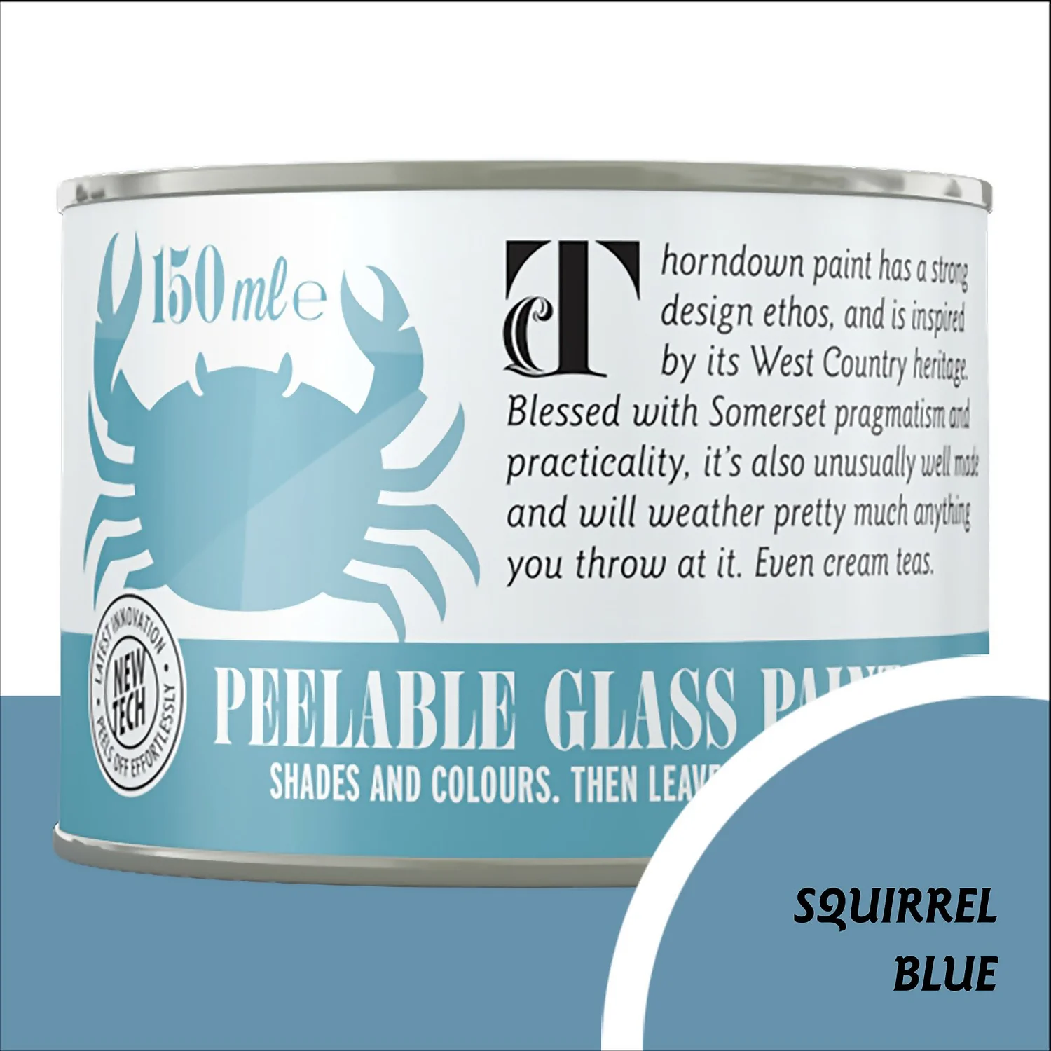 Thorndown Squirrel Blue Peelable Glass Paint 150ml Thorndown Squirrel Blue Peelable Glass Paint 150ml -Rust-Oleum Store 13301889 5004920818756160