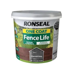 Ronseal One Coat Fence Life Charcoal Grey 5L -Rust-Oleum Store 13531571 1024934551534242