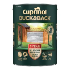 Cuprinol Ducksback Shed & Fence Paint Herring Grey - 5L 4 Cuprinol Ducksback Shed & Fence Paint Herring Grey - 5L -Rust-Oleum Store 14231558 4125036401593774