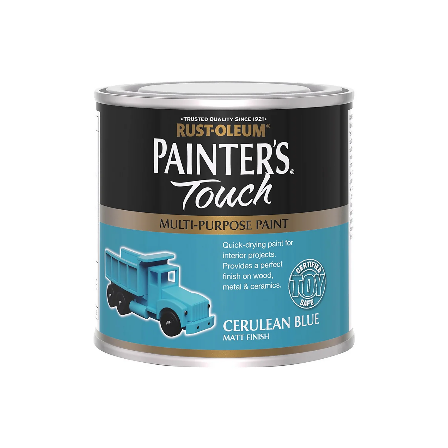 Rust-Oleum Painters Touch Matt Paint Cerulean Blue - 250ml Rust-Oleum Painters Touch Matt Paint Cerulean Blue - 250ml -Rust-Oleum Store 14606442 1865053507161141