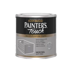 Rust-Oleum Painters Touch Matt Paint Mocha - 250ml -Rust-Oleum Store 14606444 9895053507128426