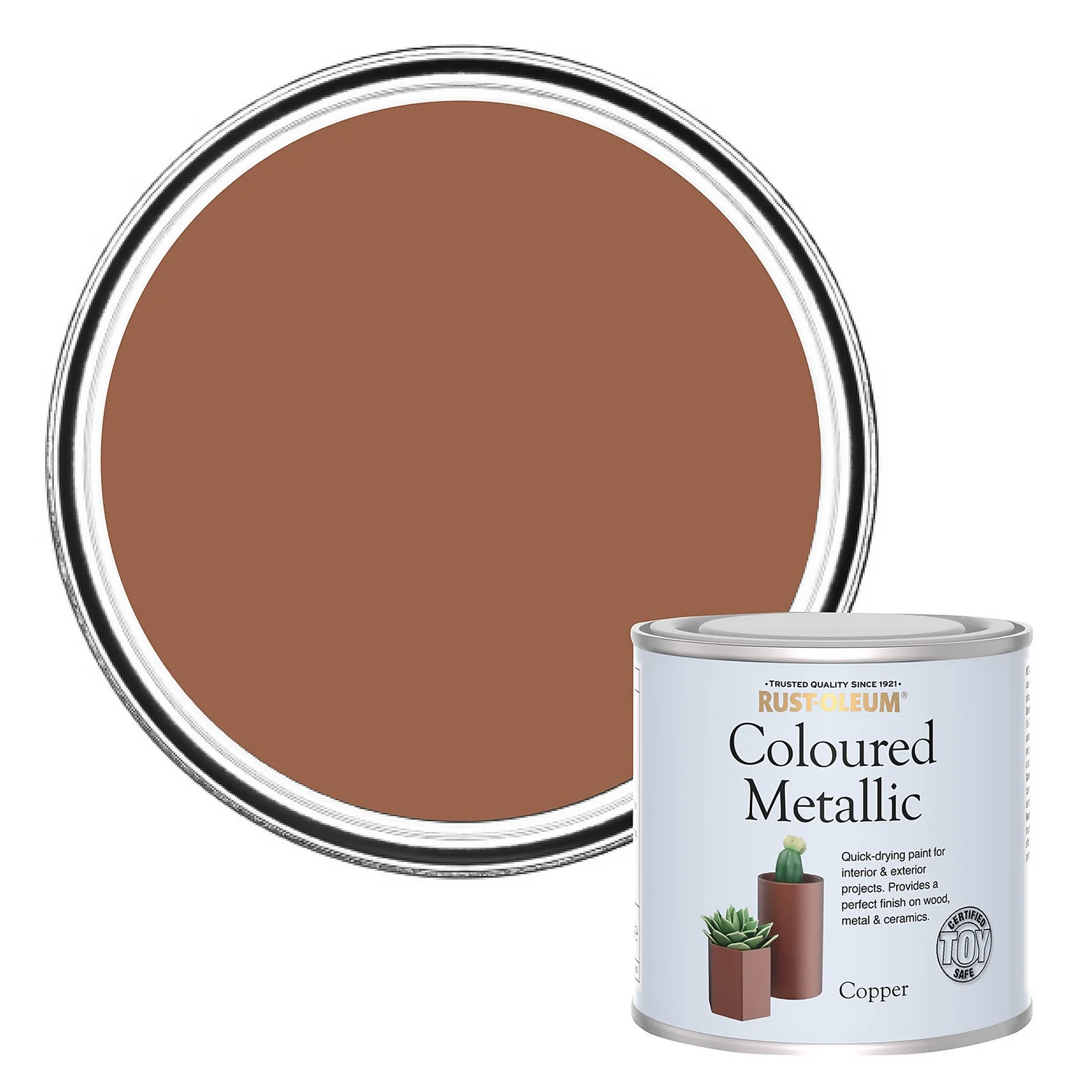 Rust-Oleum Metallic Paint Copper - 250ml Rust-Oleum Metallic Paint Copper - 250ml -Rust-Oleum Store 14606446 1145053515819120